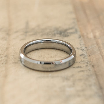 4mm Tungsten Carbide Beveled Ring
