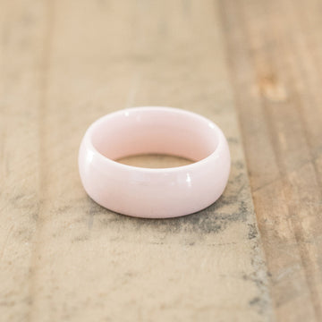 8mm Pink Ceramic Ring