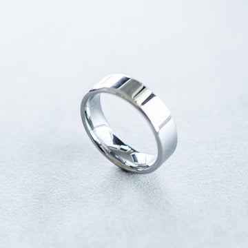 6mm Tungsten Carbide Pipe Cut Flat Ring